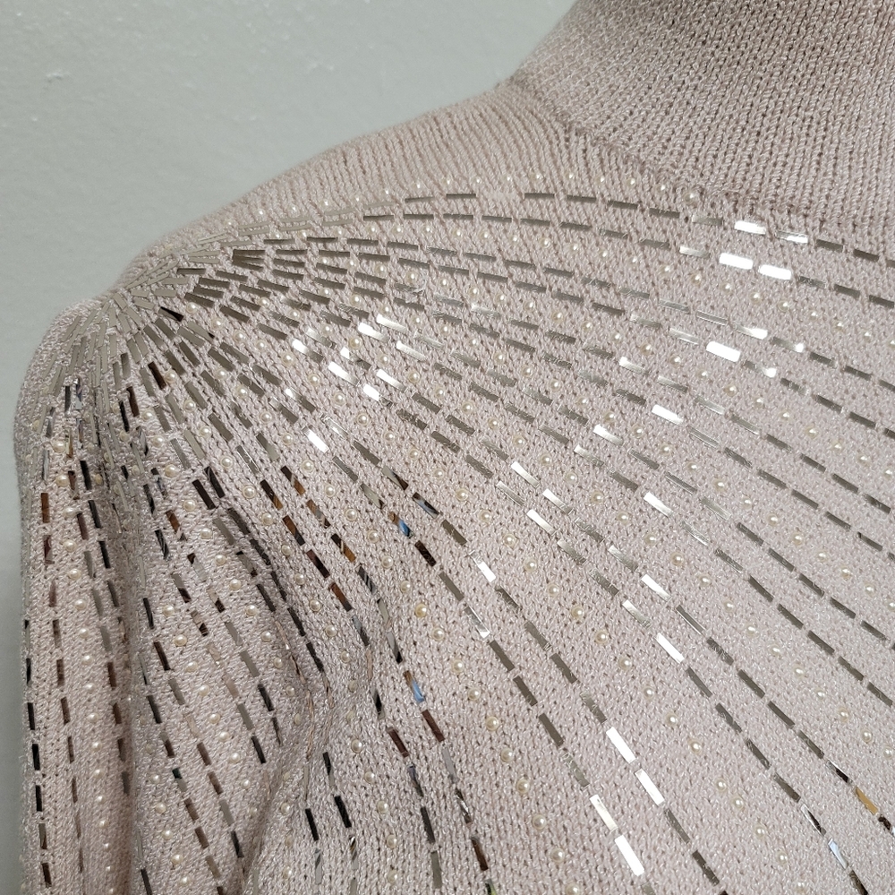 St. John for Neiman Marcus Vintage 80s Sweater Dress Size 6 - Picture 3 of 9